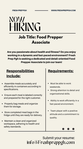 Food Prepper Associate Food Prepper Associate
