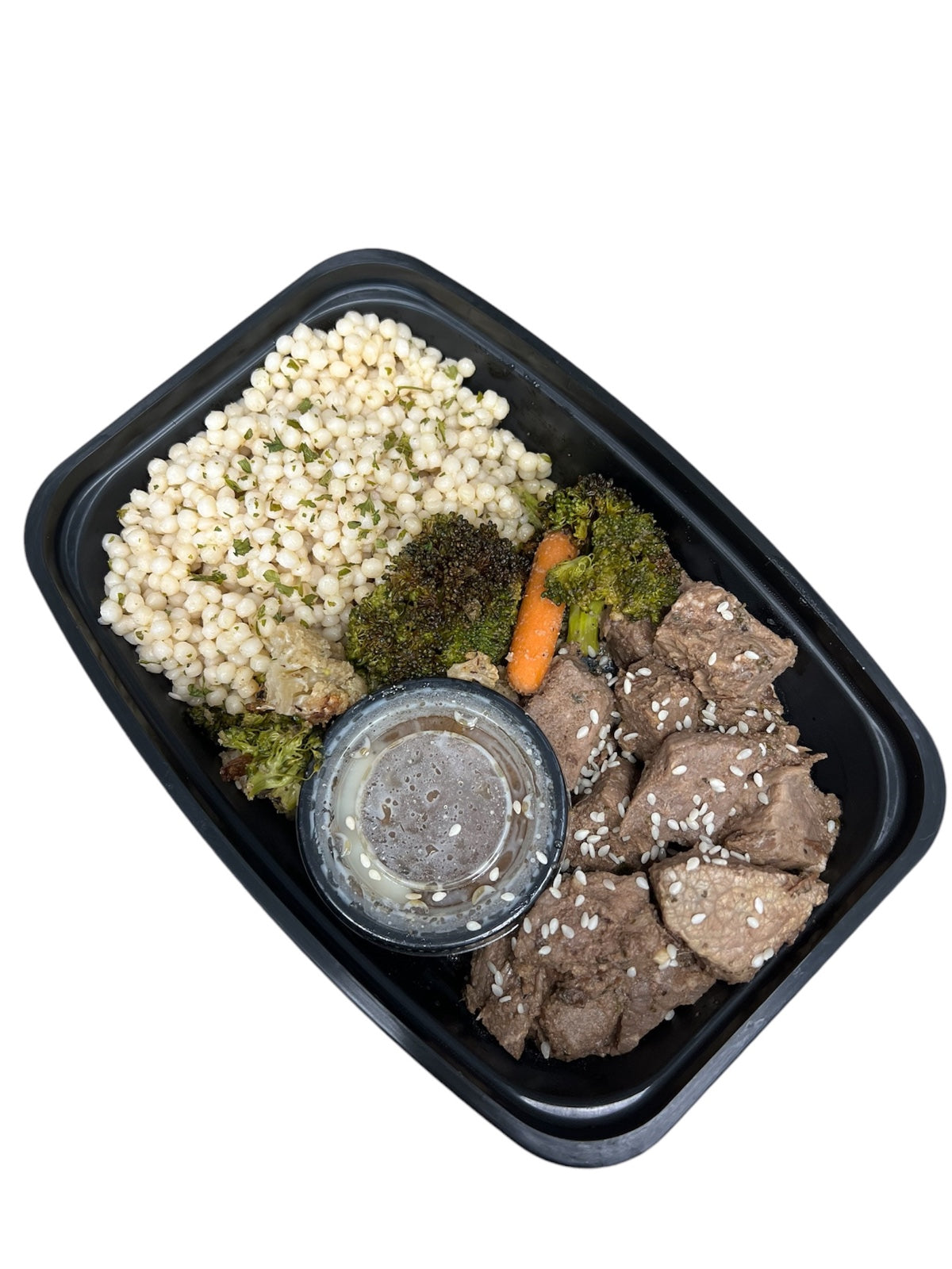 Beef Tips, Mixed Veggies, Couscous