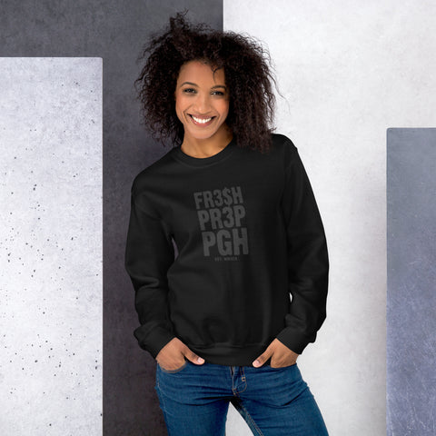 Unisex FR3$H PR3P 2023 EST. Crewneck  Sweatshirt