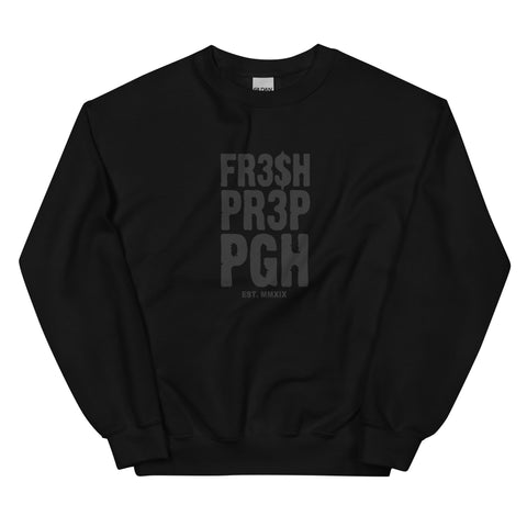 Unisex FR3$H PR3P 2023 EST. Crewneck  Sweatshirt