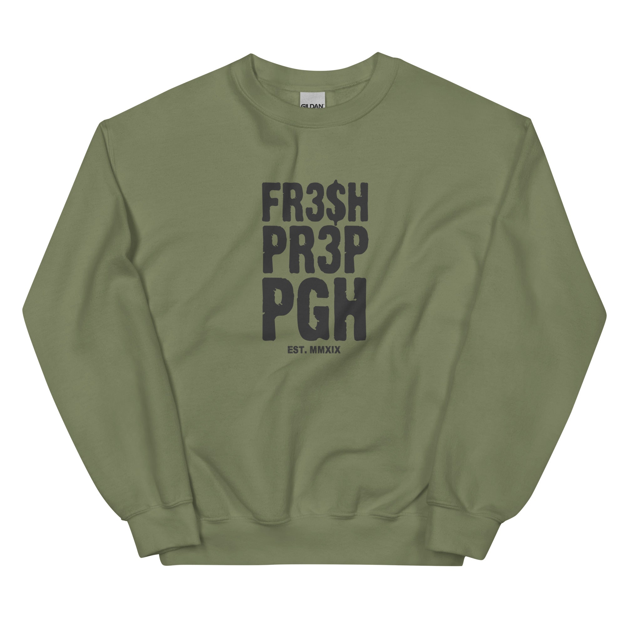 Unisex FR3$H PR3P 2023 EST. Crewneck  Sweatshirt