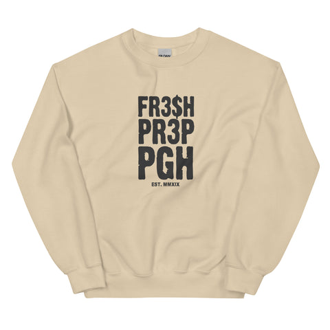 Unisex FR3$H PR3P 2023 EST. Crewneck  Sweatshirt