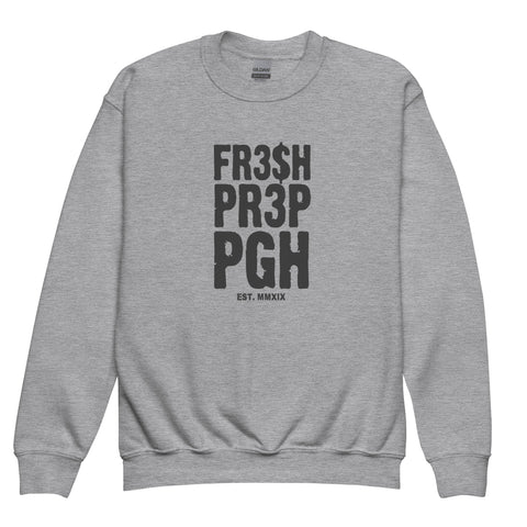 Kids FR3$H PR3P EST. Crewneck Sweatshirt