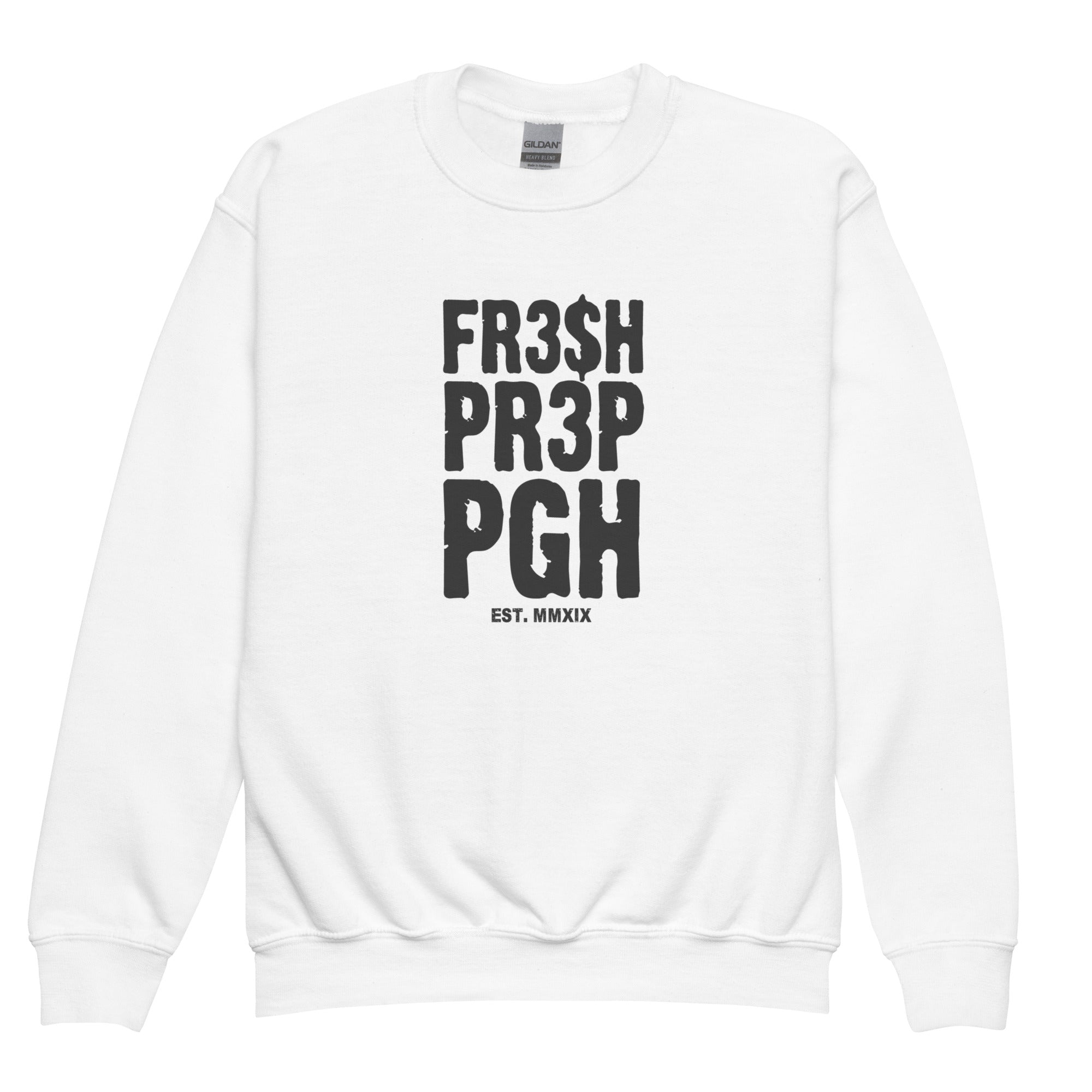 Kids FR3$H PR3P EST. Crewneck Sweatshirt