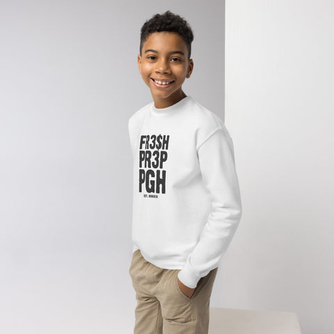 Kids FR3$H PR3P EST. Crewneck Sweatshirt